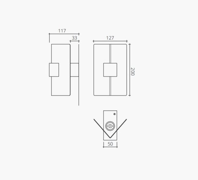 V2 e studio nocc applique murale wall light  owen v2ebleu  design signed nedgis 210332 product