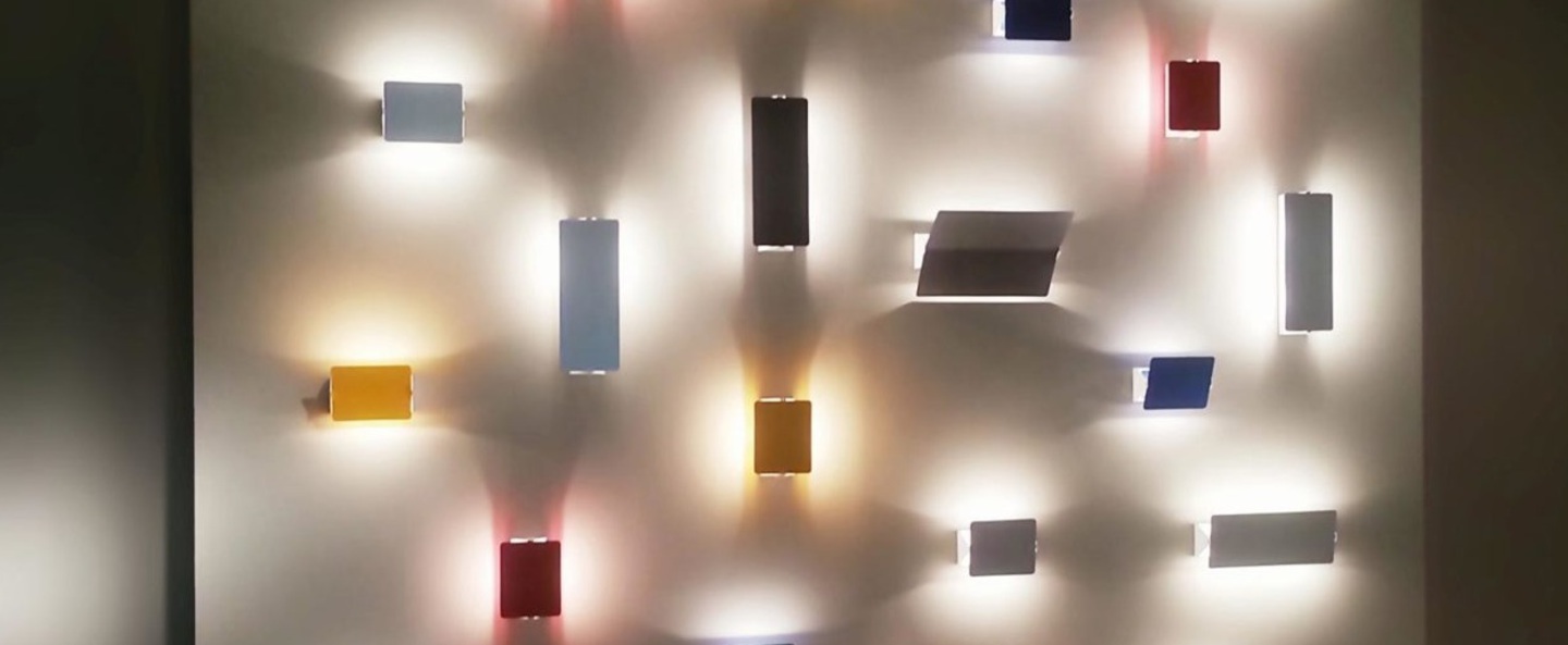 banner-image Applique murale volet pivotant double bleu led 3000k 585lm h34cm l13cm nemo lighting normal