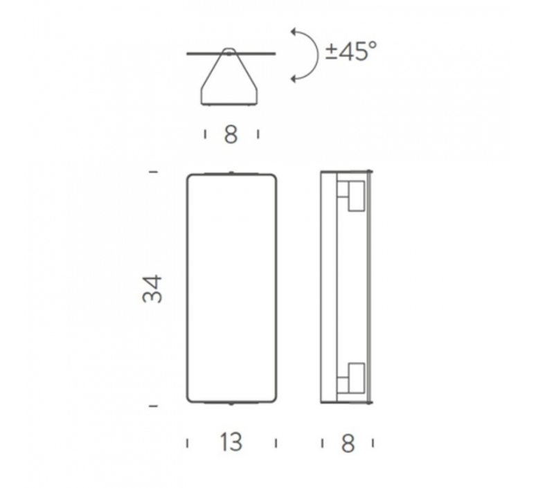 Volet pivotant double charlotte perriand applique murale wall light  nemo lighting avplwg33  design signed nedgis 159251 product