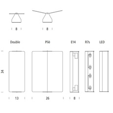 Volet pivotant plie charlotte perriand applique murale wall light  nemo lighting avp lwd 32  design signed 75162 thumb