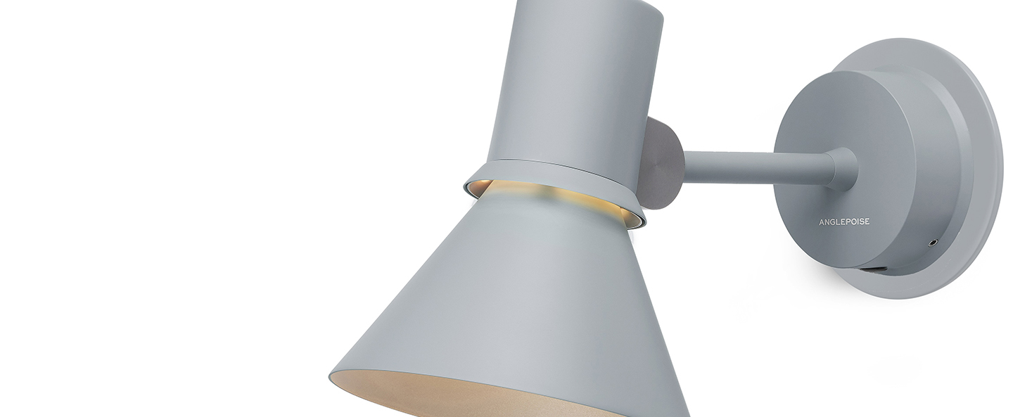 Applique murale wall light type 80 gris clair mat l26 5cm h14 5cm anglepoise normal