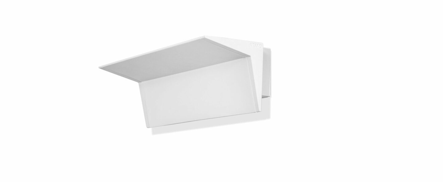 Applique murale zena blanc led dim 2700k 2200 lm l28cm h8cm nemo lighting normal