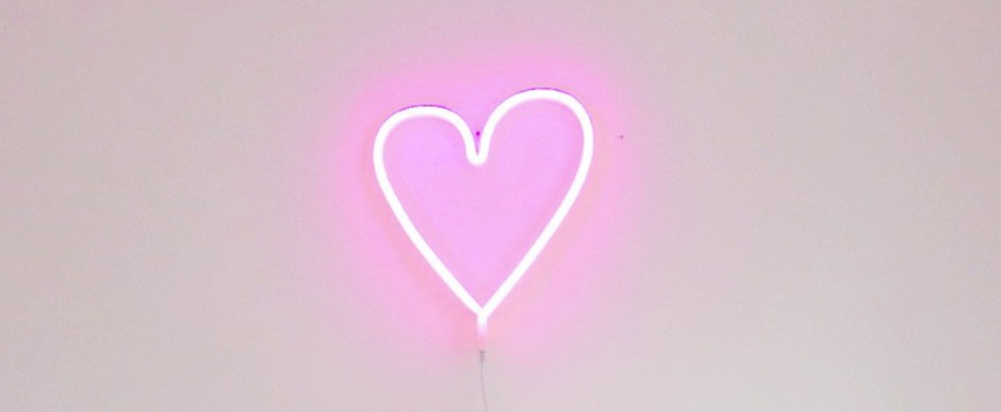 banner-image Applique neon heart rose h30cm a little lovely company normal