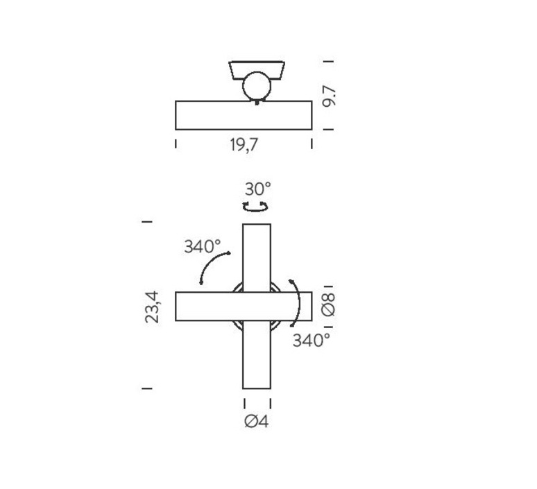 Tubes 2 triac charles kalpakian applique murale wall light  nemo lighting ttblnn32  design signed nedgis 172436 product