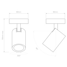 Ascoli single studio astro applique ou plafonnier wall or ceiling light  astro 1286078  design signed nedgis 198179 thumb