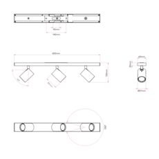 Ascoli triple studio astro applique ou plafonnier wall or ceiling light  astro 1286003  design signed nedgis 153298 thumb