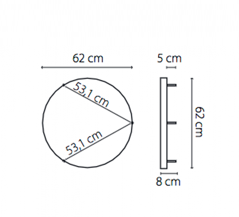 Curve 60  applique ou plafonnier  le deun curve 60 blanc  design signed nedgis 201270 product