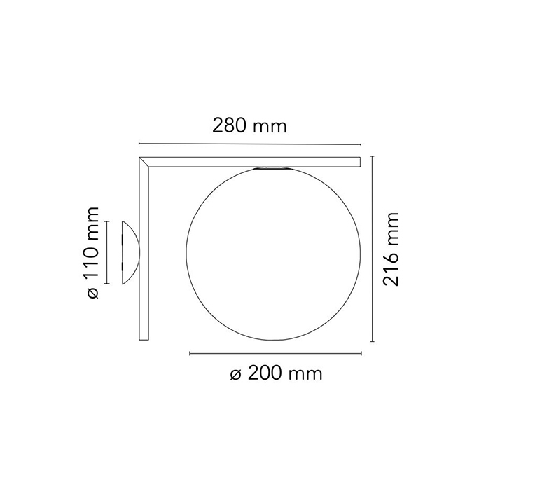 Ic lights wall 1 outdoor michael anastassiades applique ou plafonnier wall or ceiling light  flos f012h00c030  design signed nedgis 97690 product