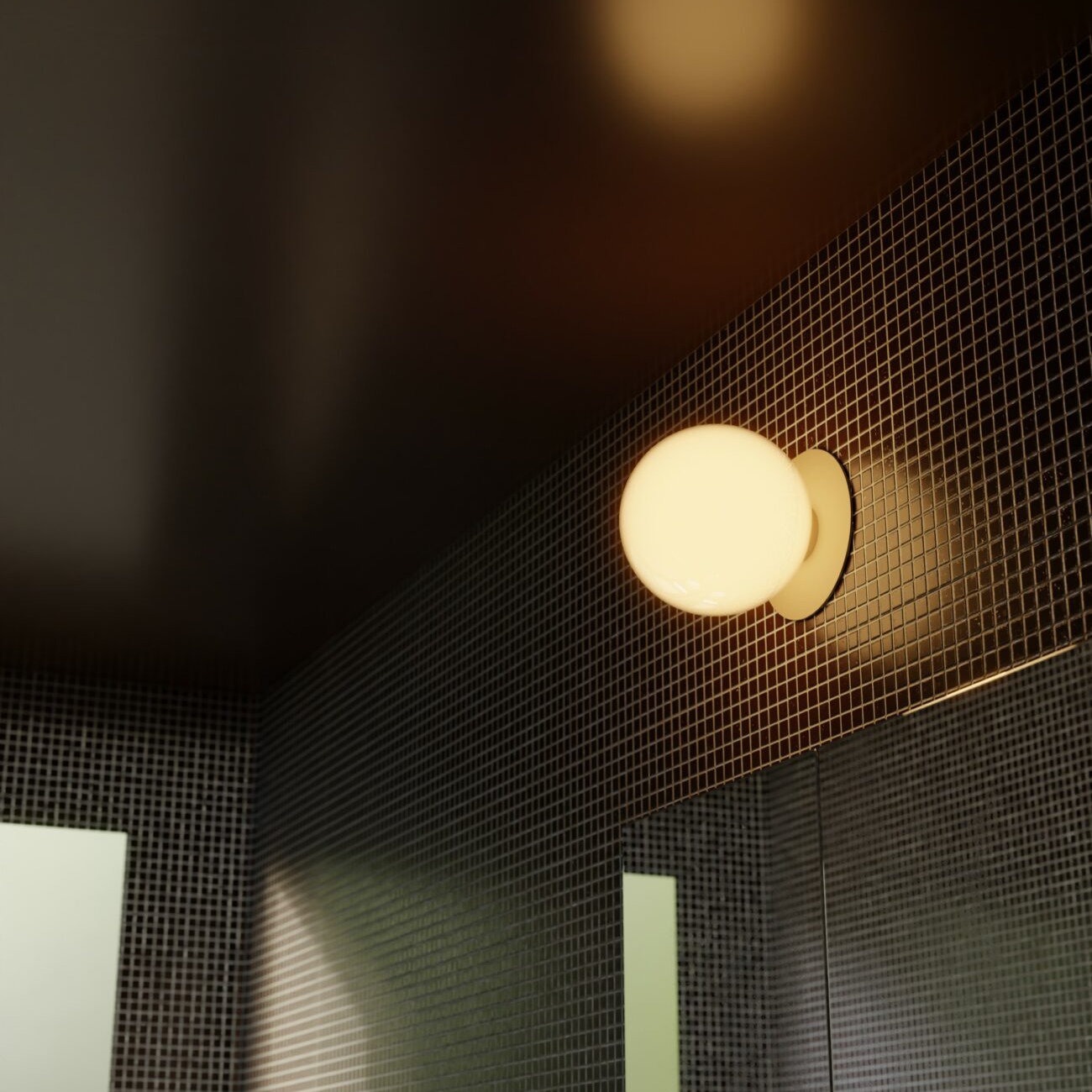 Lampe de Bureau Art Déco en Verre Opalin, Laiton et Bois de Mazda en vente sur
