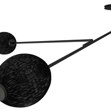 Satellite wall lamp soft black semi matt mathieu mategot applique ou plafonnier wall or ceiling light  gubi 10056952  design signed nedgis 136137 thumb