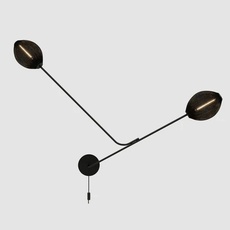 Satellite wall lamp soft black semi matt mathieu mategot applique ou plafonnier wall or ceiling light  gubi 10056952  design signed nedgis 136139 thumb