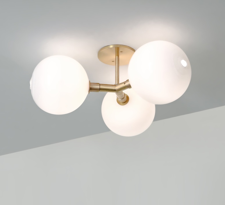 Stem x3 karen gilbert et paul pavlak applique ou plafonnier wall or ceiling light  sklo studio lt382whtbb  design signed nedgis 169392 product