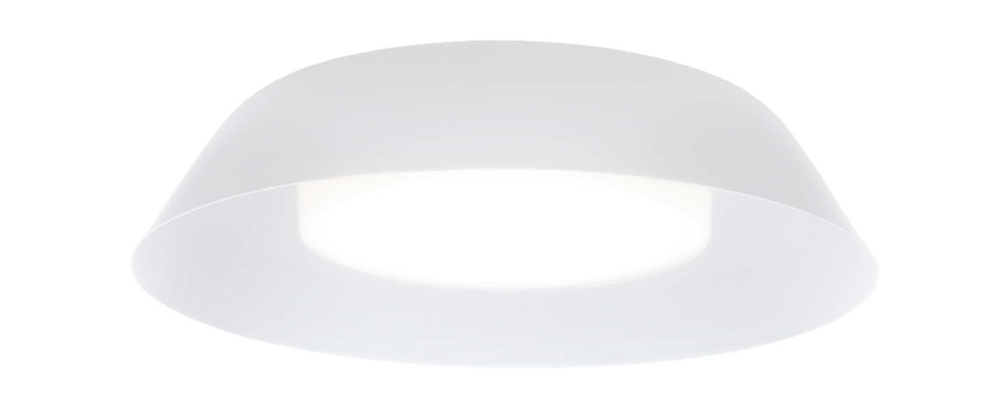 Applique ou plafonnier towna 1 0 blanc ip44 led 2700k 780lm o25 4cm h8 9cm wever ducre normal