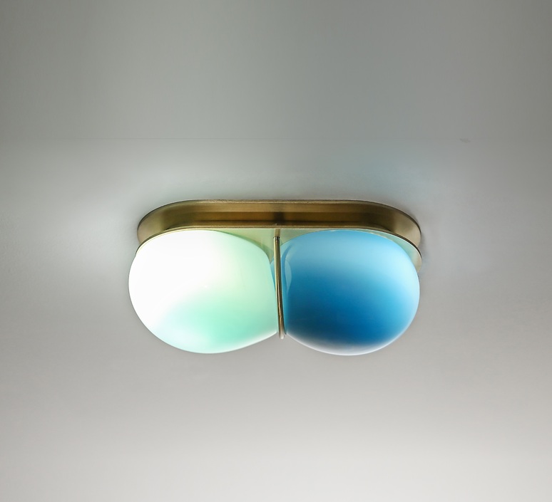 Twin 2 0 karen gilbert et paul pavlak applique ou plafonnier wall or ceiling light  sklo studio ltm08pblbb  design signed nedgis 169323 product