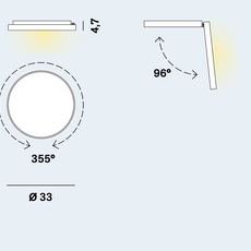 Venere w2 giovanni lauda applique ou plafonnier wall or ceiling light  rotaliana 1vew2 000 63 zl0  design signed nedgis 152531 thumb