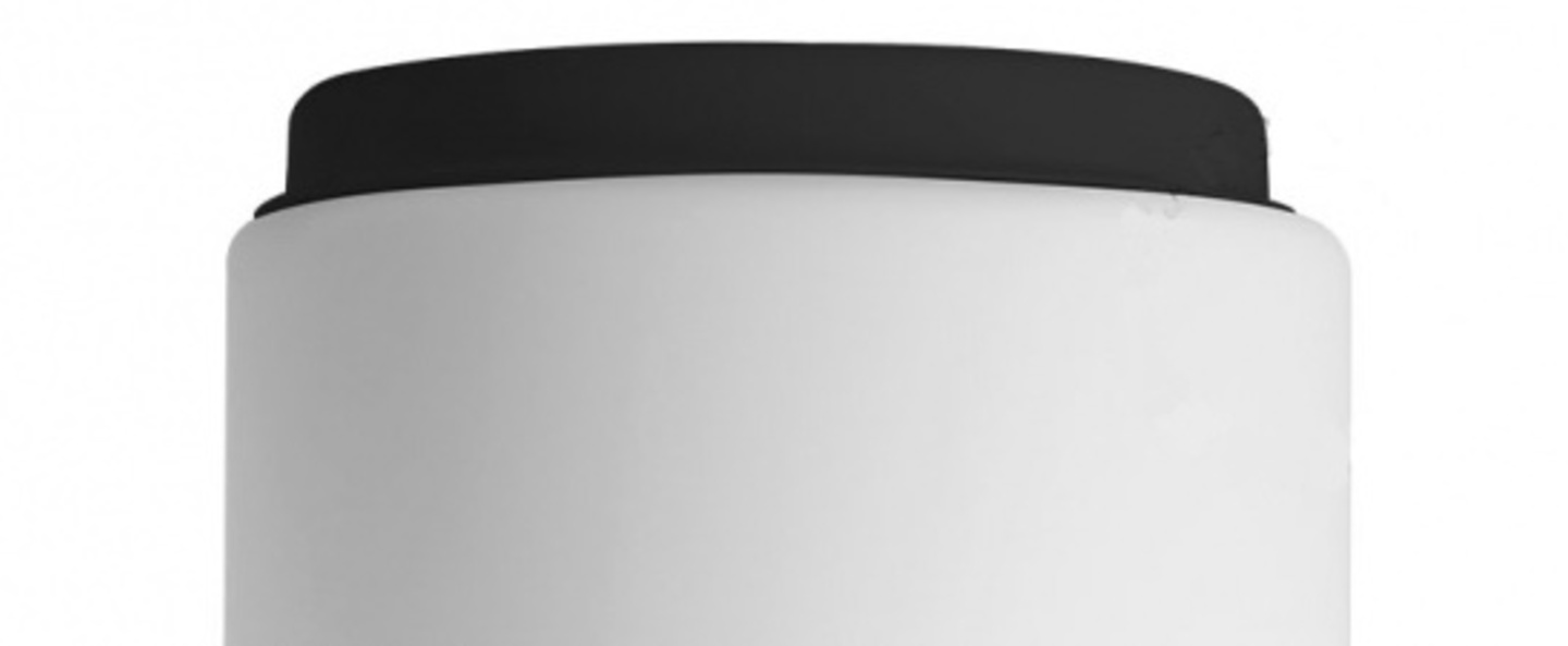 banner-image Applique ou plafonnier verre souffle blanc noir ip40 o18 4cm h20cm zangra normal