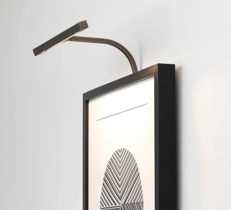 Wall painting light, Mondrian 300 Frame Mounted LED, bronze, LED, 2700K
