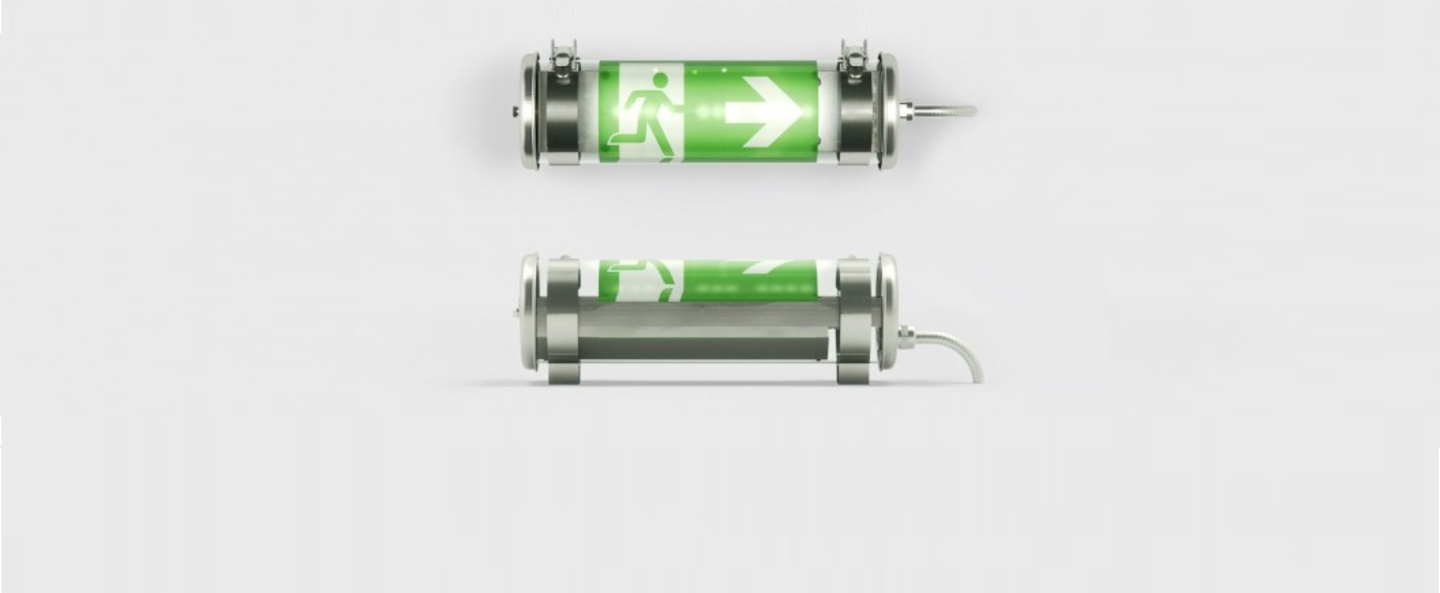 banner-image Applique sortie secours tube lumineux coulomb argent l36cm sammode normal