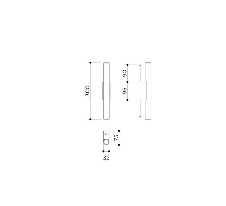 Tubus simple 30 mauricio obarrio  applique murale wall light  contain tub 110 brushed brass terra  design signed nedgis 107097 product