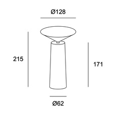 Cocktail francesc vilaro baladeuse portable lamp  leds c4 10 8327 ex ex  design signed nedgis 147486 thumb