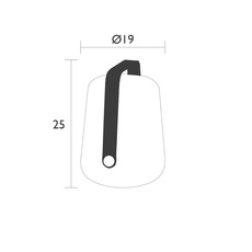 Balad lampe h38 tristan lohner baladeuse d exterieur outdoor portable lamp  fermob 3612a5  design signed nedgis 173882 thumb