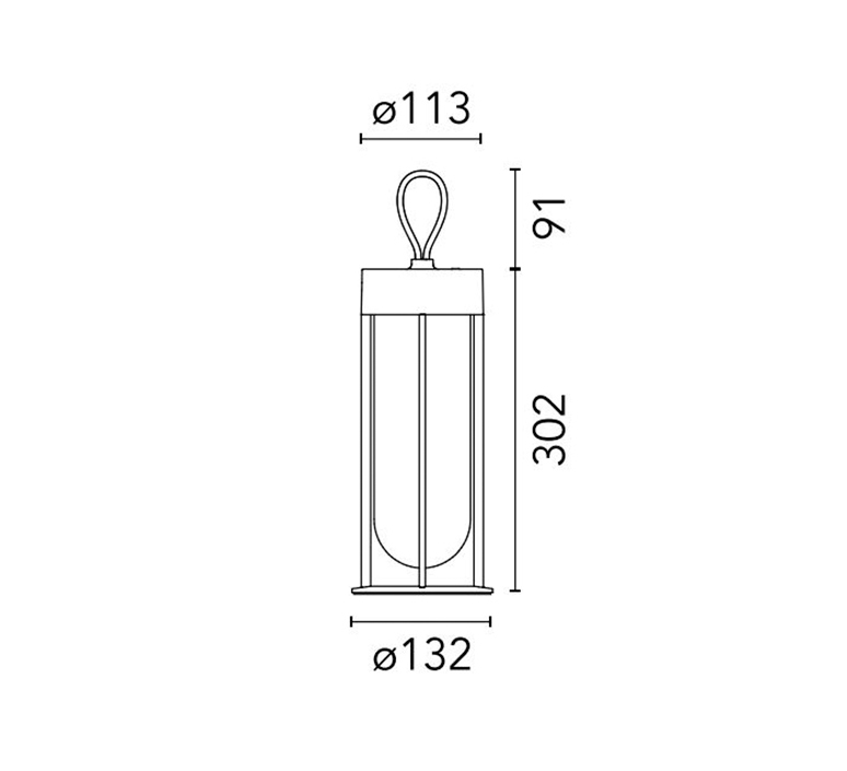 In vitro philippe starck baladeuse d exterieur outdoor portable lamp  flos f018e21k001  design signed nedgis 142443 product