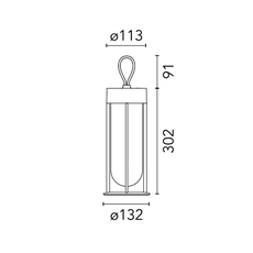 In vitro philippe starck baladeuse d exterieur outdoor portable lamp  flos f018e21k001  design signed nedgis 142443 thumb