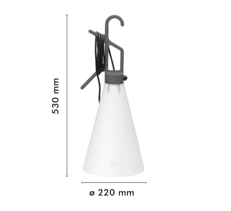 Mayday konstantin grcic baladeuse d exterieur outdoor portable lamp  flos f038aaba0zz  design signed nedgis 144184 product