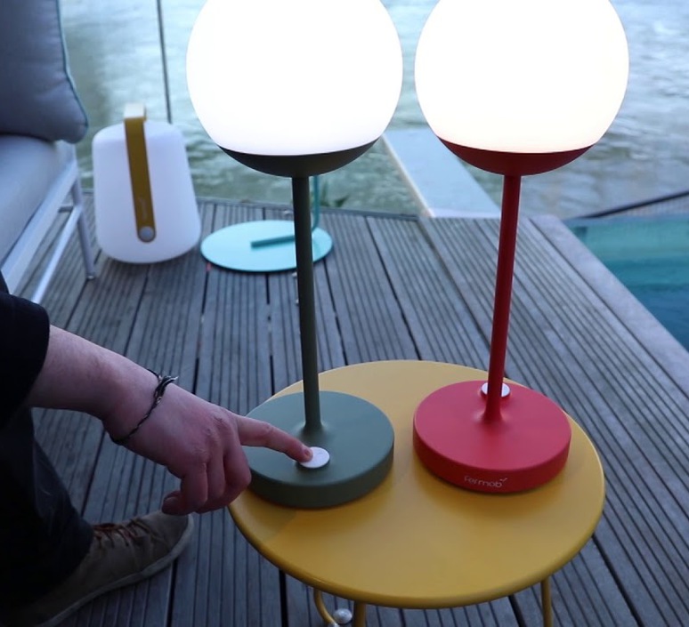 Outdoor Portable Lamp Moon Cactus Led O15cm H41cm Fermob