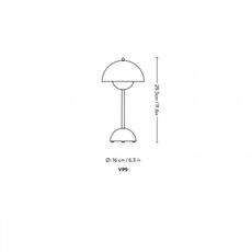 Flowerpot vp9 verner panton baladeuse portable lamp  andtradition 20755401  design signed nedgis 122838 thumb