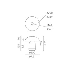 Ongo jessica corr for tzelan baladeuse portable lamp  contardi acam 004400  design signed nedgis 163907 thumb