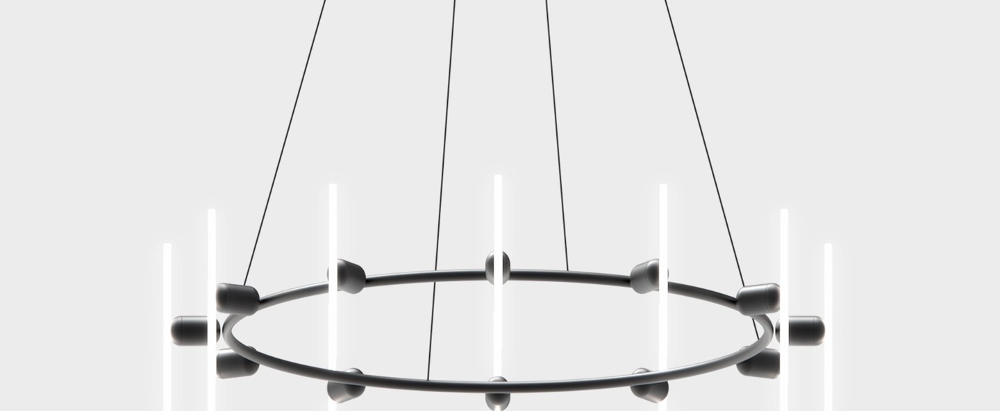 banner-image Base pour lustre lustre rond base noir mat o70cm h130cm beem normal
