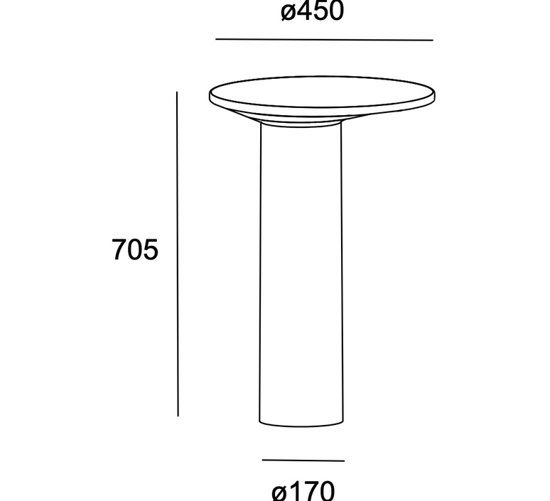 Moal bollard studio leds c4 borne landscape light  leds c4 55 e088 dc cl  design signed nedgis 148694 product