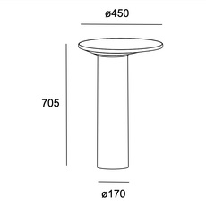 Moal bollard studio leds c4 borne landscape light  leds c4 55 e088 dc cl  design signed nedgis 148694 thumb