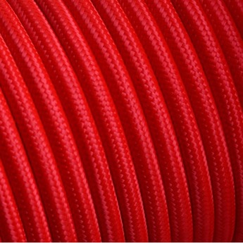 Cable textile rouge 0 75mm 3 conducteurs avec terre zangra normal