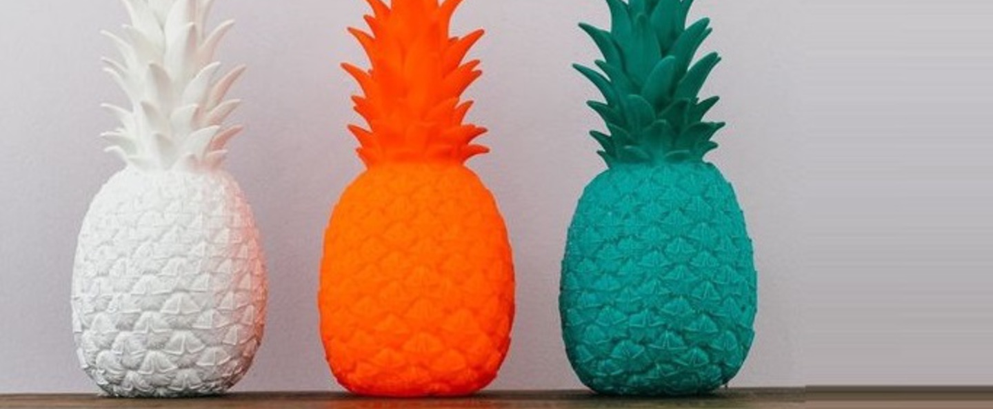 Copy of lampe ananas pina colada blanc h32cm goodnight light normal