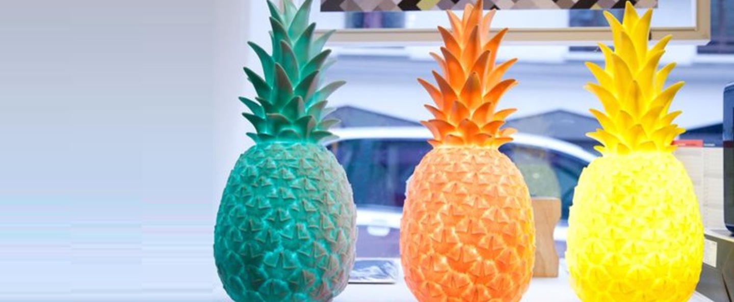 Copy of lampe ananas pina colada menthe h32cm goodnight light normal