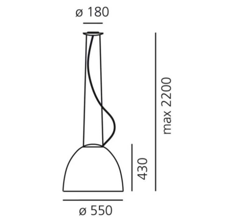 Nur ernesto gismondi suspension pendant light  artemide a243300  design signed 108271 product