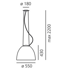 Nur ernesto gismondi suspension pendant light  artemide a243300  design signed 108271 thumb