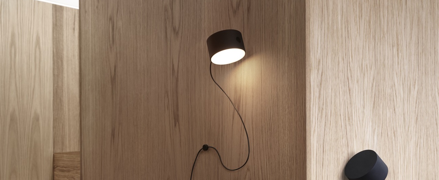 Extra applique post noir led 2700k 330lm o9 5cm h5 4cm muuto normal