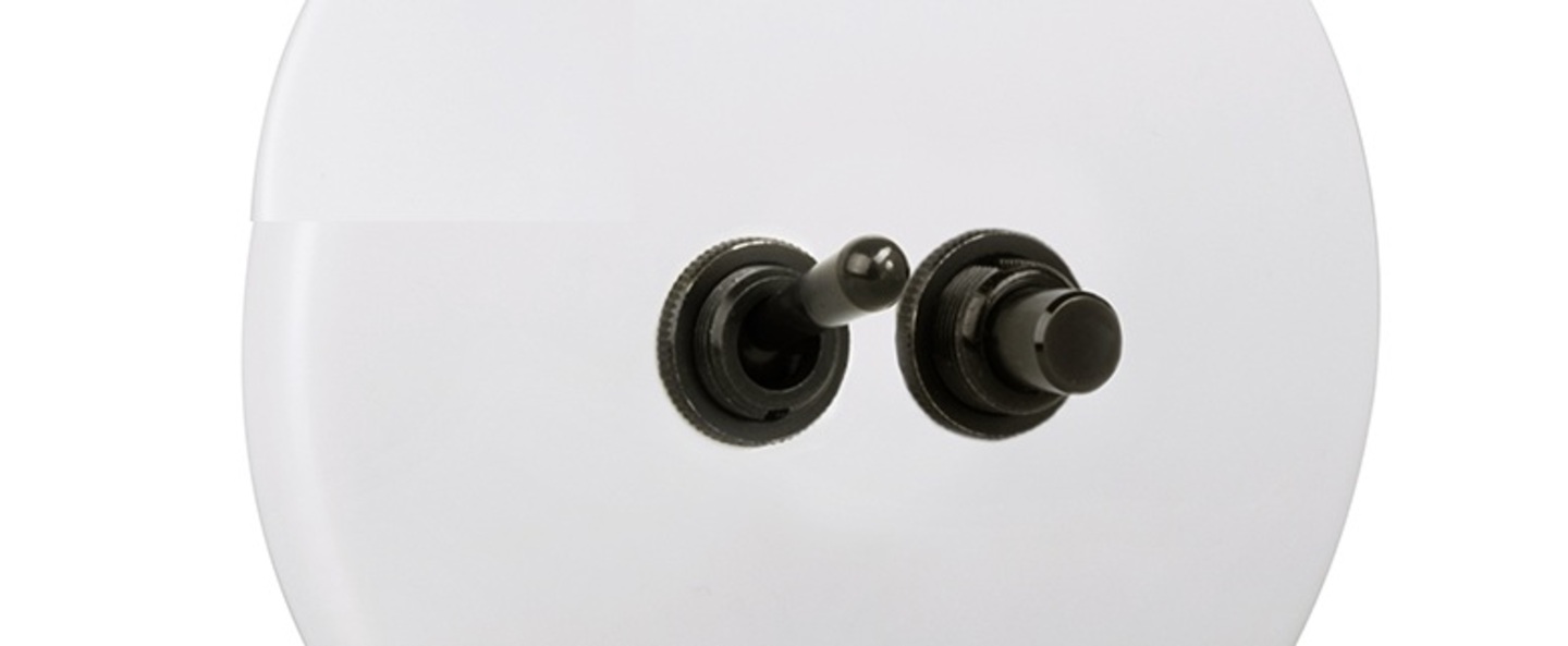 banner-image Interrupteur double poussoir et interrupteur porcelaine20 blanc et noir o10cm h10cm zangra normal