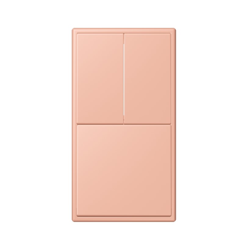 Switch, LS 990, Double vertical, Le Corbusier Rose Clair 32102, Va