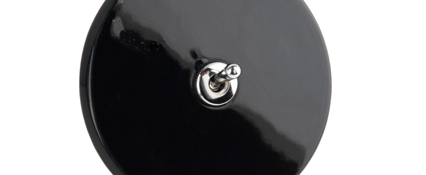 banner-image Interrupteur porcelaine 010 noir chrome o10cm zangra normal