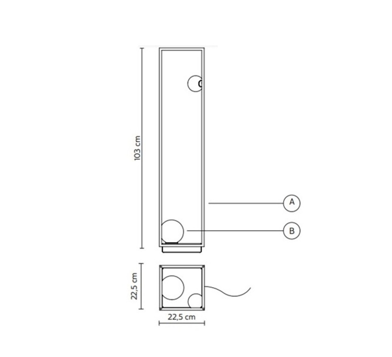 Abachina edmondo testaguzza lampadaire floor light  karman hp291 b1 int  design signed nedgis 143996 product