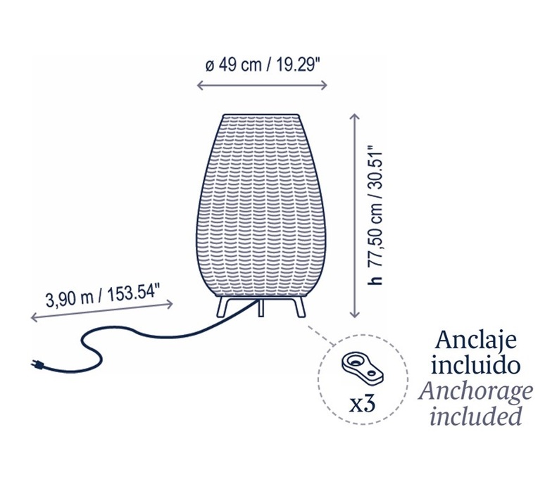 Amphora 1 alex fernandez camps et gonzalo mila lampadaire floor light  bover 0133003p741  design signed nedgis 203656 product