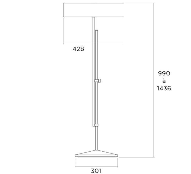 Ar1 abraham rol lampadaire floor light  disderot ar1 ch pcb  design signed nedgis 83067 product