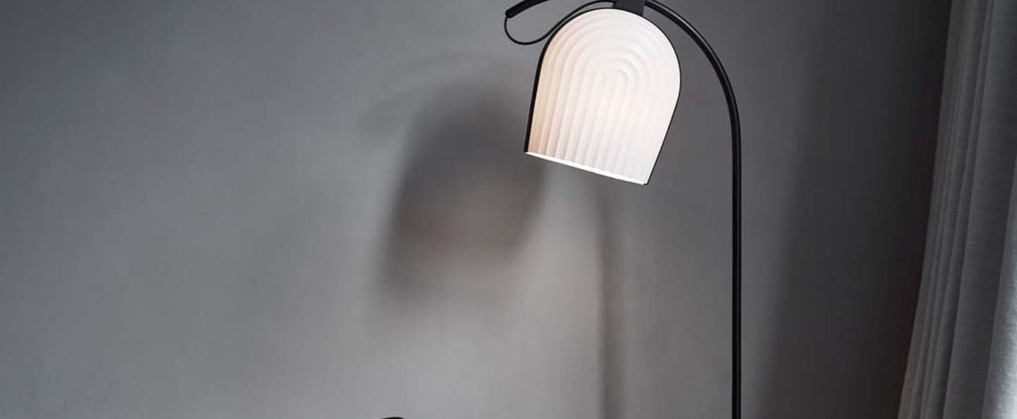 banner-image Lampadaire arc blanc led o28cm h142cm le klint normal