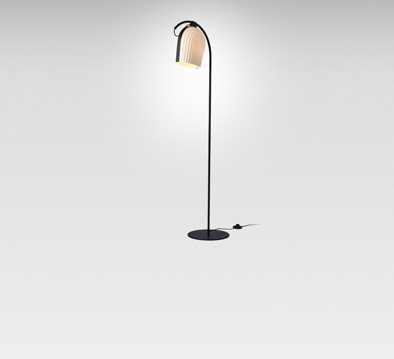 Lampadaire, Arc, blanc, LED, Ø28cm, H142cm Le Klint LE KLINT Arc lampadaire, fabriqué à la main | Lampadaire