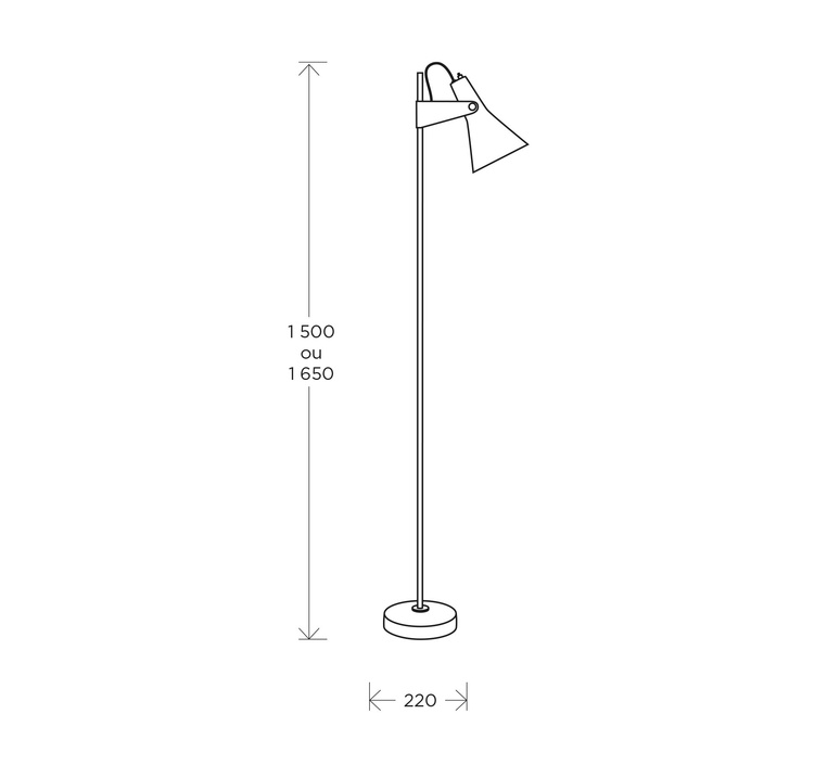 B4 grand modele rene jean caillette lampadaire floor light  disderot b4 n gm  design signed nedgis 138507 product