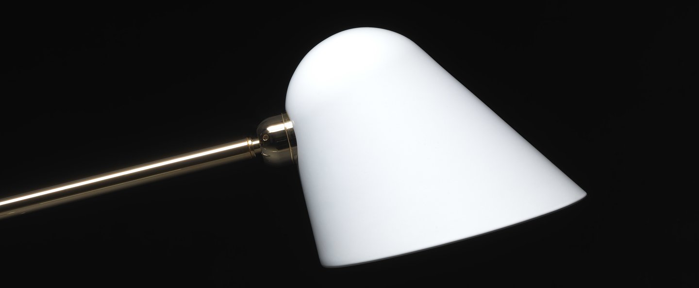 banner-image Lampadaire beghina blanc brillant laiton led 3000k 200lm l40cm h127cm tato italia normal